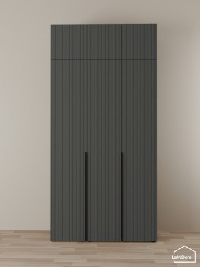 Шкаф с антресолью Linnea MHR-3A-1 2450х1200х510 (Графит-М 11.1.25) в Белоярском - beloyarskiy.mebel24.online | фото 1