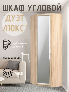 Шкаф угловой Дуэт Люкс с зеркалом в Белоярском - beloyarskiy.mebel24.online | фото 1