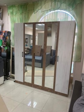 Шкаф Вегас 2000 Дуб крафт табачный/Дуб крафт белый в Белоярском - beloyarskiy.mebel24.online | фото 3