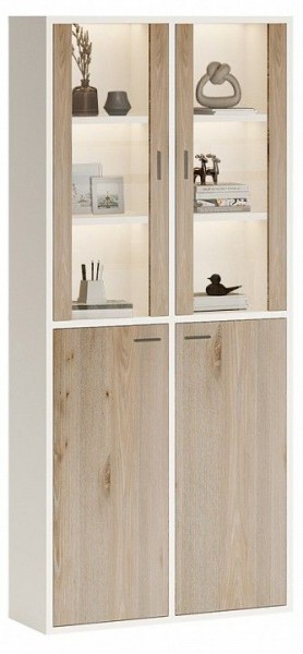 Шкаф-витрина Домино СУ(ш2в2)+2ФС+2ФГ в Белоярском - beloyarskiy.mebel24.online | фото 3