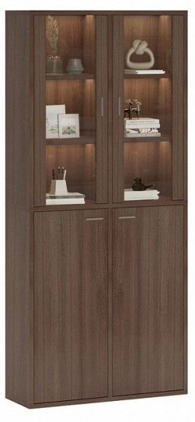 Шкаф-витрина Домино СУ(ш2в2)+2ФС+2ФГ в Белоярском - beloyarskiy.mebel24.online | фото 2
