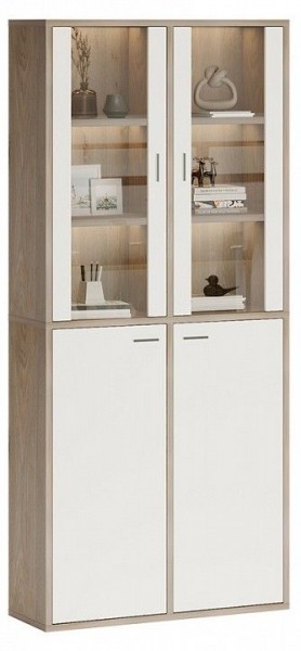 Шкаф-витрина Домино СУ(ш2в2)+2ФС+2ФГ в Белоярском - beloyarskiy.mebel24.online | фото 2