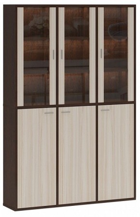 Шкаф-витрина Домино СУ(ш3в2)+3ФГ+3ФС в Белоярском - beloyarskiy.mebel24.online | фото