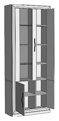 Шкаф-витрина Нобиле ШВтВ-ФСД-ФГК в Белоярском - beloyarskiy.mebel24.online | фото 2