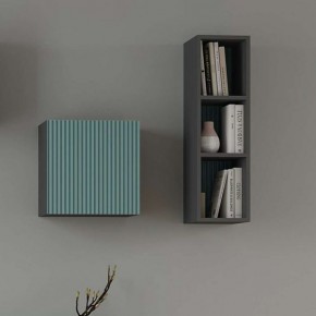 Сириния Куб 2 серый графит/МДФ бриз в Белоярском - beloyarskiy.mebel24.online | фото 3