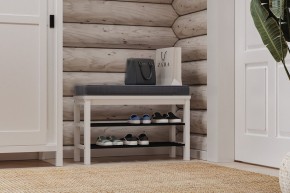 Скамья 85х50 Кантри для обуви белая в Белоярском - beloyarskiy.mebel24.online | фото 4