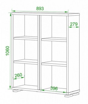 Стеллаж Домино нельсон ПУ-50-1 в Белоярском - beloyarskiy.mebel24.online | фото 2