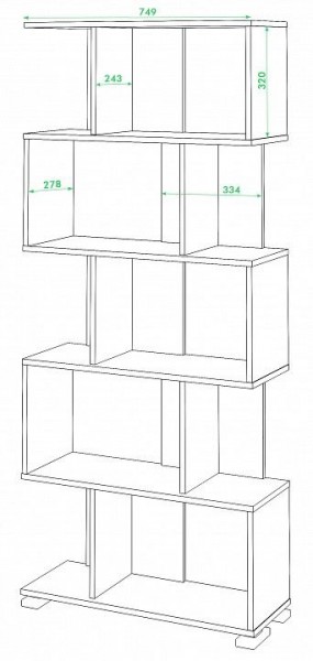 Стеллаж Домино нельсон СЛ-5 в Белоярском - beloyarskiy.mebel24.online | фото 2