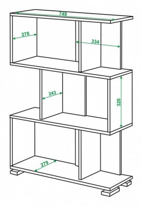 Стеллаж Домино нельсон СЛ-5-3 в Белоярском - beloyarskiy.mebel24.online | фото 2