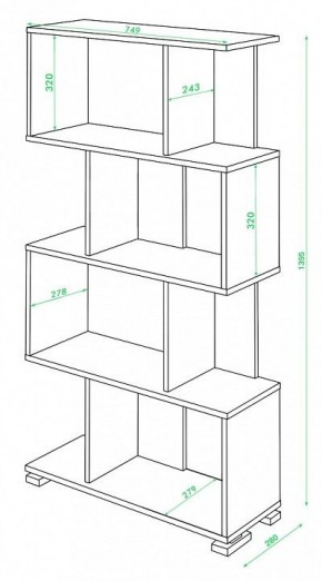 Стеллаж Домино нельсон СЛ-5-4 в Белоярском - beloyarskiy.mebel24.online | фото 2