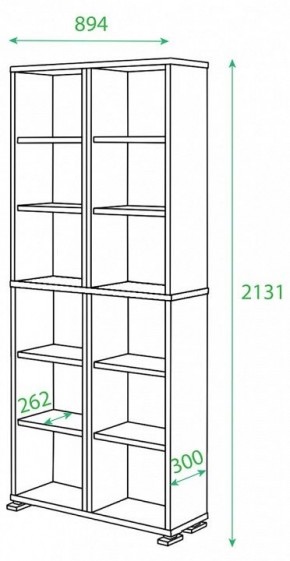 Стеллаж Домино ПУ-30-1 в Белоярском - beloyarskiy.mebel24.online | фото 2