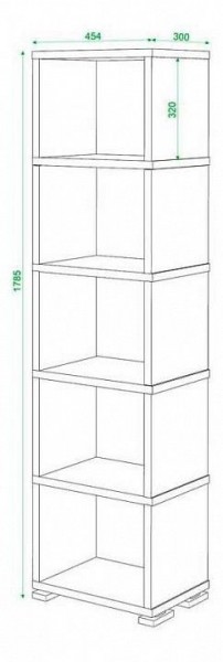 Стеллаж Домино СБ-15/5 в Белоярском - beloyarskiy.mebel24.online | фото 2
