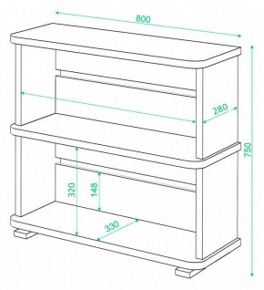 Стеллаж Домино СБ-25/2 в Белоярском - beloyarskiy.mebel24.online | фото 3