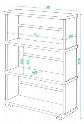 Стеллаж Домино СБ-25/3 в Белоярском - beloyarskiy.mebel24.online | фото 3