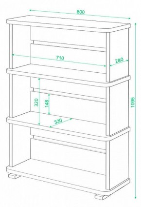 Стеллаж Домино СБ-25/3 в Белоярском - beloyarskiy.mebel24.online | фото 2