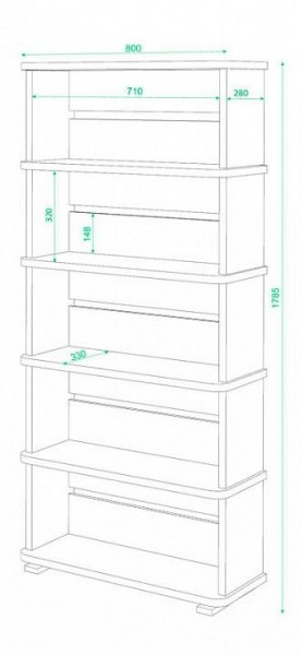 Стеллаж Домино СБ-25/5 в Белоярском - beloyarskiy.mebel24.online | фото 2