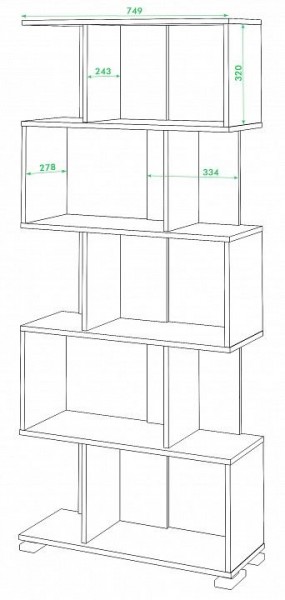 Стеллаж Домино СЛ-5 в Белоярском - beloyarskiy.mebel24.online | фото 2