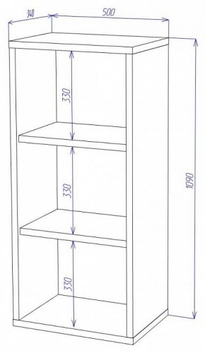 Стеллаж Домино СУ(ш1в1) в Белоярском - beloyarskiy.mebel24.online | фото 2