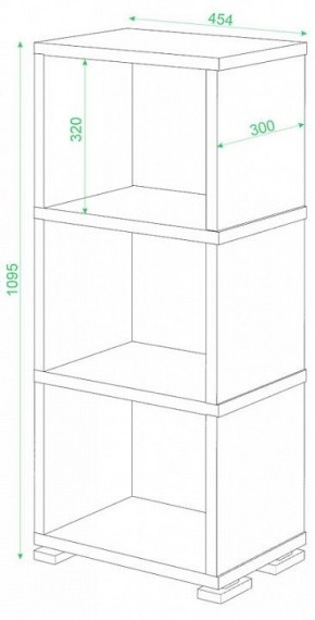 Стеллаж-колонка Домино Лайт СБ-15/3 в Белоярском - beloyarskiy.mebel24.online | фото 2