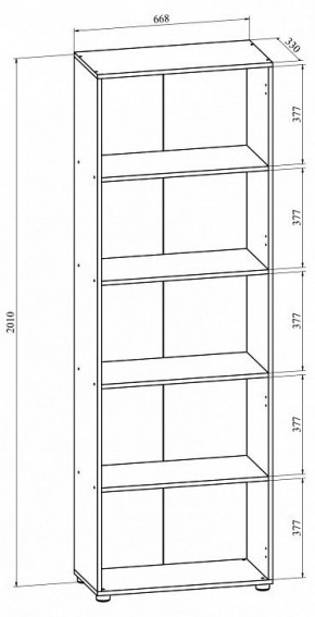 Стеллаж Офис ОФ-30 (открытый) в Белоярском - beloyarskiy.mebel24.online | фото 2