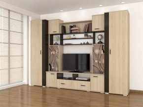 Стенка Оскар-18-1 дуб сонома-венге в Белоярском - beloyarskiy.mebel24.online | фото