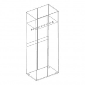 СТИЛ Шкаф 2-ств для одежды в Белоярском - beloyarskiy.mebel24.online | фото 2