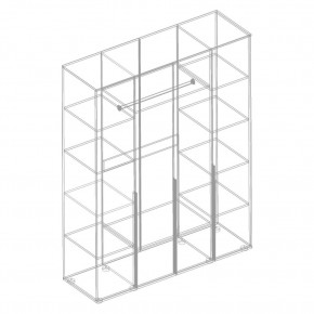 СТИЛ Шкаф 4-ств для одежды в Белоярском - beloyarskiy.mebel24.online | фото 2