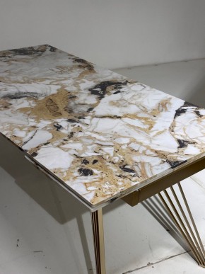 Стол ACERRA NEW 160 GLOSS GRAND JADE SOLID CERAMIC/ каркас цвета шампань, ®DISAUR в Белоярском - beloyarskiy.mebel24.online | фото 5