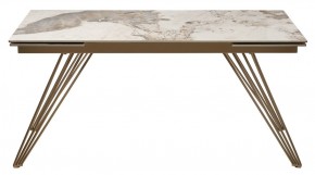 Стол ACERRA NEW 160 GLOSS LUXURY PANDORA SOLID CERAMIC/ каркас цвета шампань, ®DISAUR в Белоярском - beloyarskiy.mebel24.online | фото 11