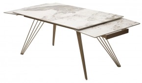Стол ACERRA NEW 160 GLOSS LUXURY PANDORA SOLID CERAMIC/ каркас цвета шампань, ®DISAUR в Белоярском - beloyarskiy.mebel24.online | фото 6