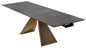 Стол ALES 180 BLACK GRAVE SOLID CERAMIC, керамика / бронзовый, ®DISAUR в Белоярском - beloyarskiy.mebel24.online | фото 7