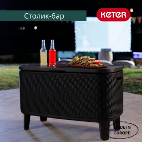 Стол Беви Бар (Bevy Bar Large Cool Bar), графит в Белоярском - beloyarskiy.mebel24.online | фото 4