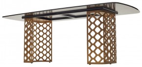 Стол CHIAVARI 220 KL-188 Контрастный мрамор матовый, итальянская керамика / Шампань, ®DISAUR в Белоярском - beloyarskiy.mebel24.online | фото 5