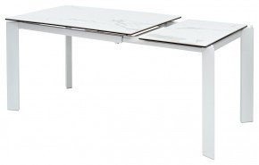 Стол CORNER 120 MATTE STATUARIO Белый мрамор матовый керамика, стекло/ белый каркас, ®DISAUR в Белоярском - beloyarskiy.mebel24.online | фото 4