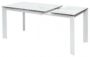 Стол CORNER 120 MATTE STATUARIO Белый мрамор матовый керамика, стекло/ белый каркас, ®DISAUR в Белоярском - beloyarskiy.mebel24.online | фото 5