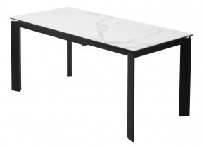 Стол CORNER 120 MATTE STATUARIO Белый мрамор матовый керамика, стекло/ черный каркас, ®DISAUR в Белоярском - beloyarskiy.mebel24.online | фото 5
