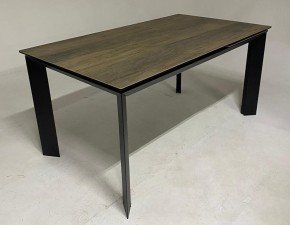 Стол CREMONA 140 KL-61 под дерево, итальянская керамика/ черный каркас, ®DISAUR в Белоярском - beloyarskiy.mebel24.online | фото 2