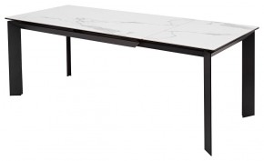 Стол CREMONA 140 MATTE STATUARIO Белый мрамор матовый, керамика/ черный каркас, ®DISAUR в Белоярском - beloyarskiy.mebel24.online | фото 5