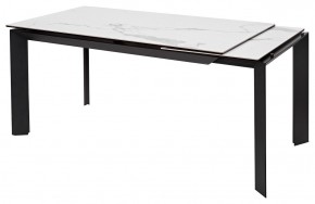 Стол CREMONA 140 MATTE STATUARIO Белый мрамор матовый, керамика/ черный каркас, ®DISAUR в Белоярском - beloyarskiy.mebel24.online | фото 6