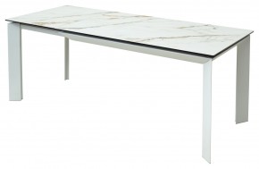 Стол CREMONA 160 KL-188 Контрастный мрамор / белый каркас, ®DISAUR в Белоярском - beloyarskiy.mebel24.online | фото 3