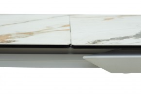 Стол CREMONA 160 KL-188 Контрастный мрамор / белый каркас, ®DISAUR в Белоярском - beloyarskiy.mebel24.online | фото 5