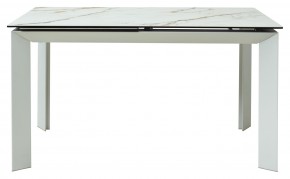 Стол CREMONA 160 KL-188 Контрастный мрамор / белый каркас, ®DISAUR в Белоярском - beloyarskiy.mebel24.online | фото 8