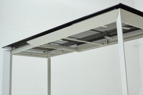 Стол CREMONA 180 KL-188 Контрастный мрамор матовый, итальянская керамика/ белый каркас, ®DISAUR в Белоярском - beloyarskiy.mebel24.online | фото 8