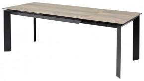 Стол CREMONA 180 KL-61 Под дерево, итальянская керамика / черный каркас, ®DISAUR в Белоярском - beloyarskiy.mebel24.online | фото 1