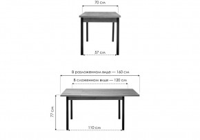 Стол деревянный Оригон делано / черный матовый в Белоярском - beloyarskiy.mebel24.online | фото 2