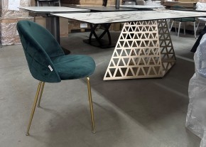 Стол ENNA 220 KL-188 Контрастный мрамор матовый, итальянская керамика/ каркас цвета шампань, ®DISAUR в Белоярском - beloyarskiy.mebel24.online | фото 7
