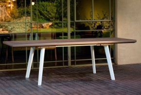 Стол Гармония раздвижной (Harmony Extendable) белый-капучино в Белоярском - beloyarskiy.mebel24.online | фото 2