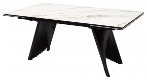 Стол IVAR 180 MARBLES KL-188 Контрастный мрамор, итальянская керамика, ®DISAUR в Белоярском - beloyarskiy.mebel24.online | фото 1