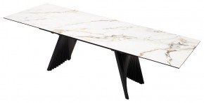 Стол IVAR 180 MARBLES KL-188 Контрастный мрамор, итальянская керамика, ®DISAUR в Белоярском - beloyarskiy.mebel24.online | фото 5