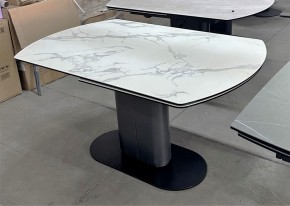 Стол KAI 140 KL-117 поворотная система раскладки, итал. керамика / Темно-серый / Черный, ®DISAUR в Белоярском - beloyarskiy.mebel24.online | фото 8